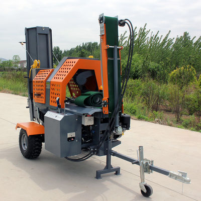 ガソリンパワータイプと2240*1000*2230mmの寸法で強力な薪処理機