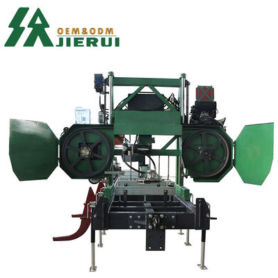 15KW 自動水平木材のソー ポータブルバンド ソーミル 木材加工のためのポータブル