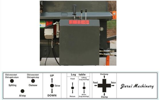 20T ワイドコンベヤー製の木材加工ソリューション付きの薪切断機